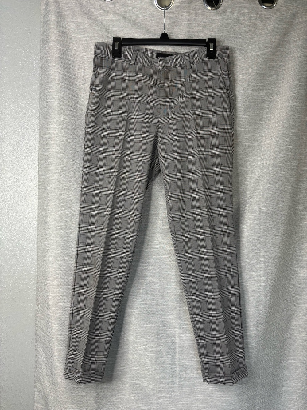 H&M Gray Plaid Men's Dress Pants